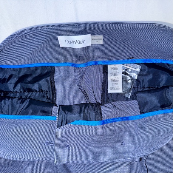 NWT 🏷️ Women’s Calvin Klein US 6 Periwinkle Dress Pants with Pockets - Picture 2 of 13